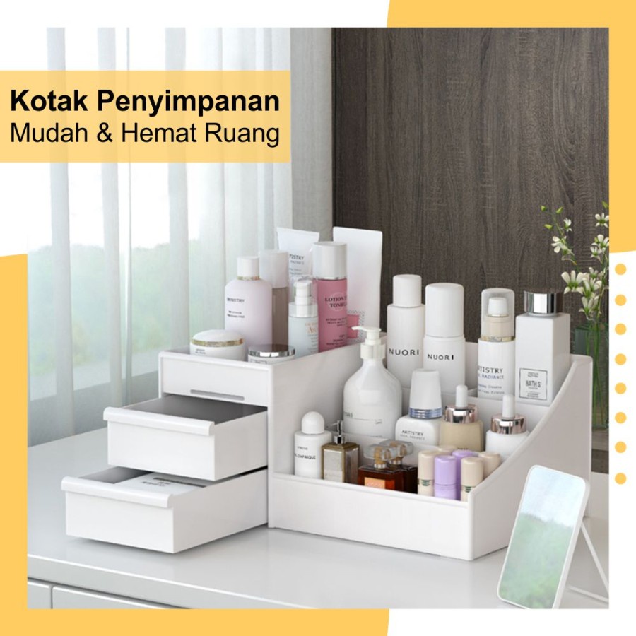 RAK COSMETIC / COSMETIC STORAGE DRAWER KOTAK PENYIMPANAN MAKEUP ORGANIZER RAK KOSMETIK MINI