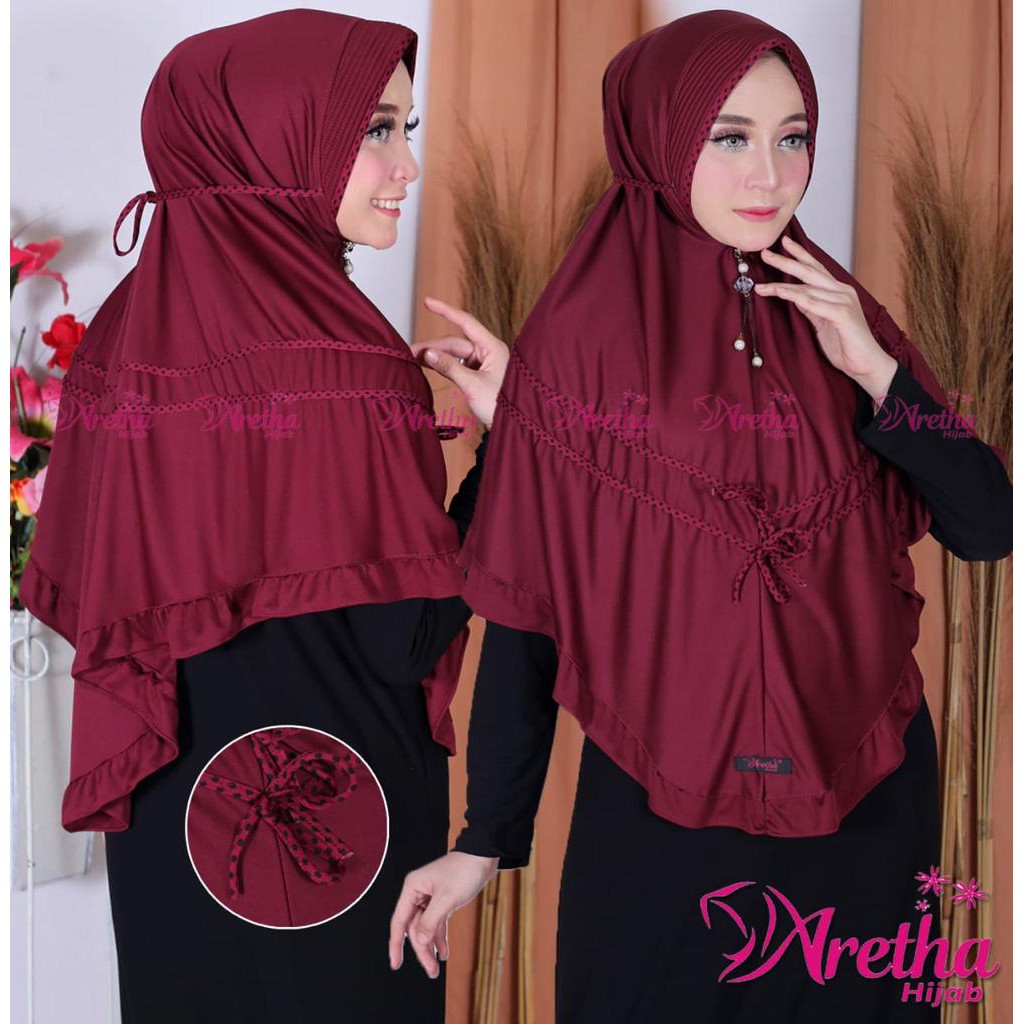 HIJAB INSTANT POLKA TENGAH ORIGINAL ARETHA