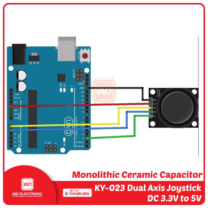 JOYSTICK MODULE FOR ARDUINO KY-023 KY023 JOYSTIK DUAL AXIS