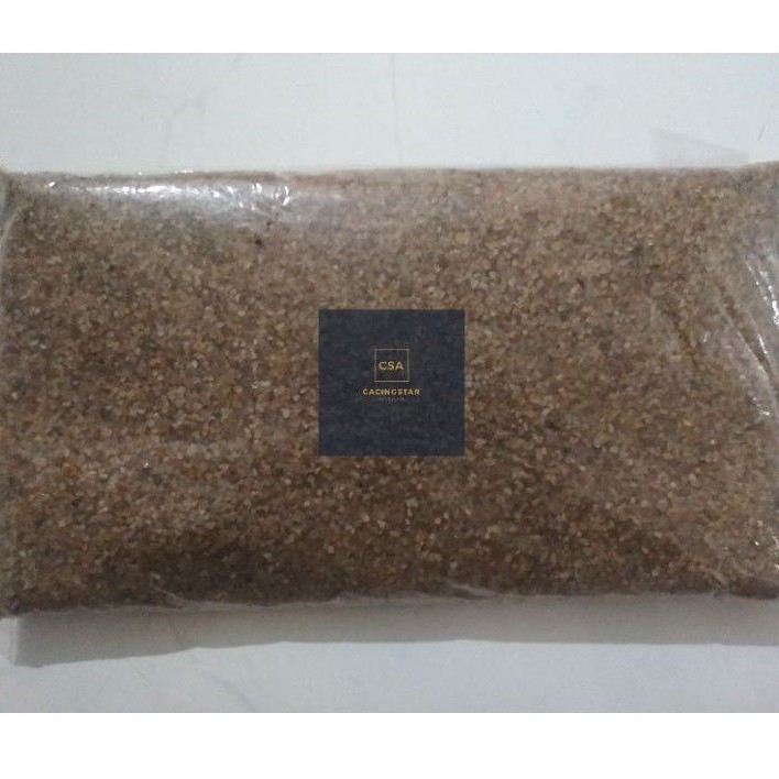 Pasir silika coklat 1kg pasir silica halus media aquarium aquascape