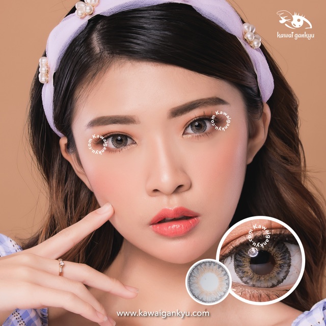 KawaiGankyu softlens - Voxie ocean gray (1botol)