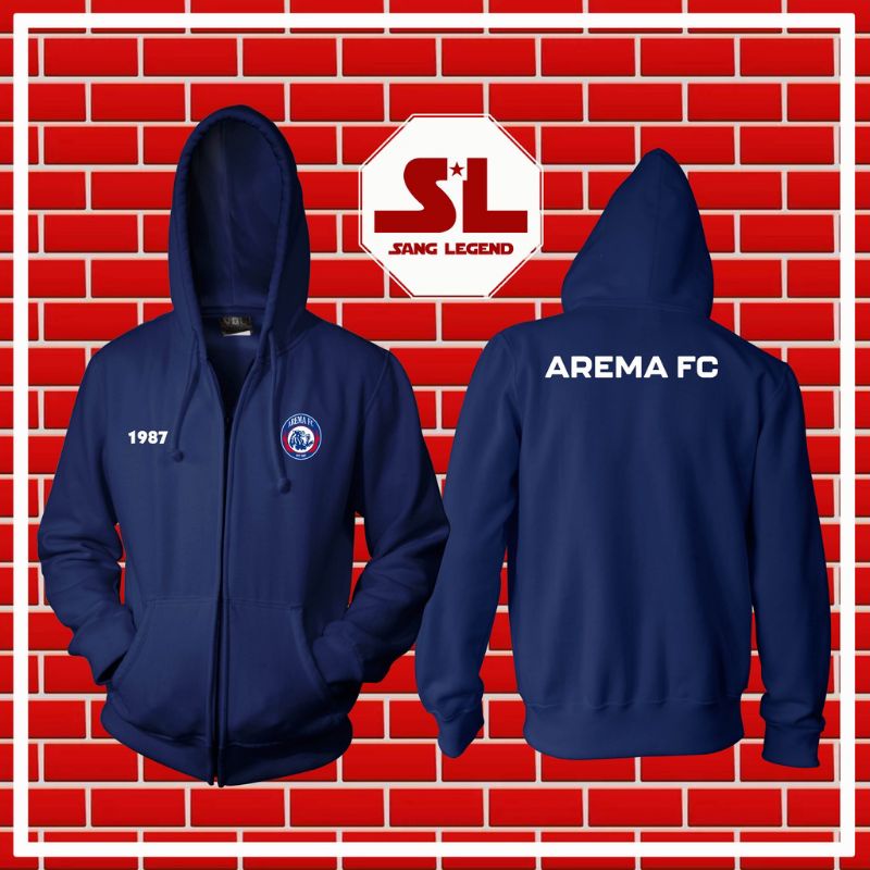 JAKET HOODIE ZIPPER SWITTER AREMA FC MALANG