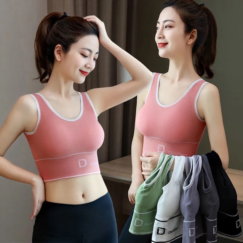 Sport Bra Gym Bra Olahraga Push Up Wanita Tanpa Kawat Sexy Import Tmall88 BR58