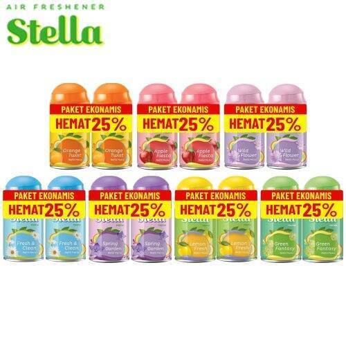 STELLA Refill Matic Pengharum Ruangan Air Freshener 225ml PAKET ISI 2