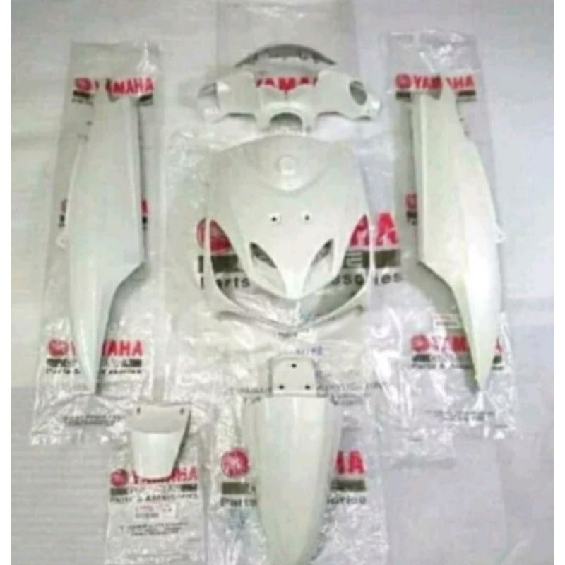 COVER BODY HALUS FULL YAMAHA MIO SMILE PUTIH ORI YGP