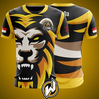 jersey baju kaos gaming freefire mohbilegend pubg ganti