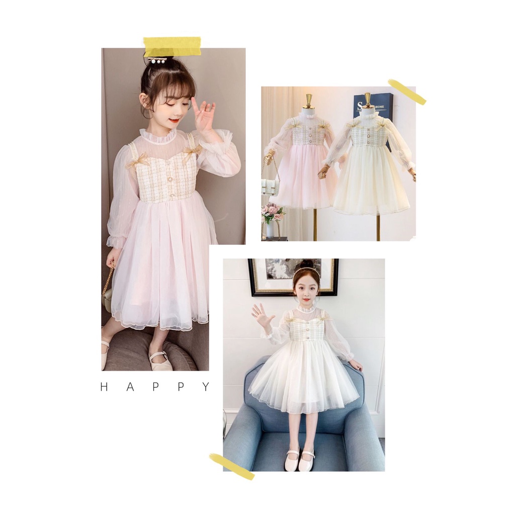 Baju Dress Pesta Anak Junior 4 -7 tahun Tanggung Korea