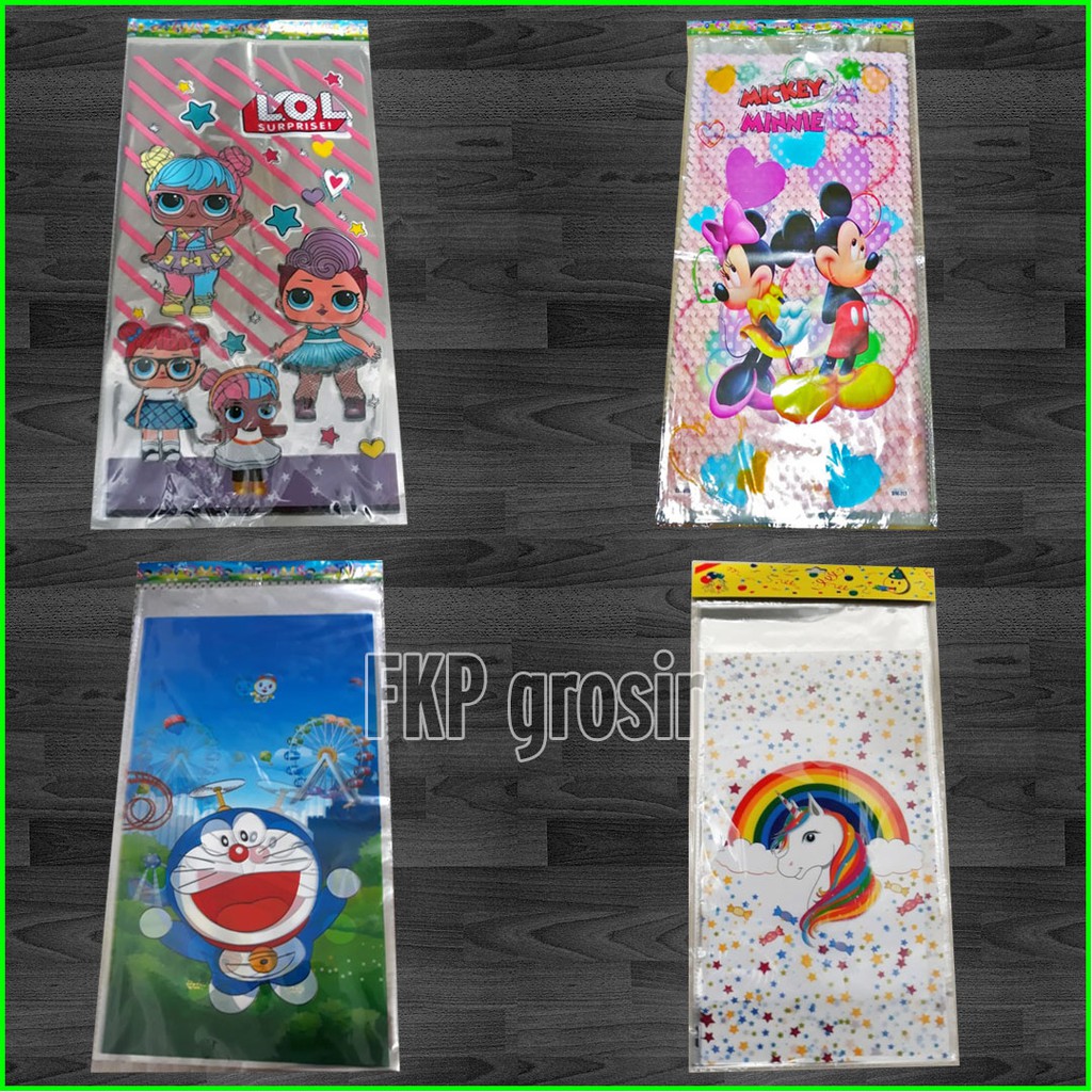 

GROSIR 100 lbr - PLASTIK SNACK UK. MEDIUM - PLASTIK ULANG TAHUN - OPP M - OPP Medium