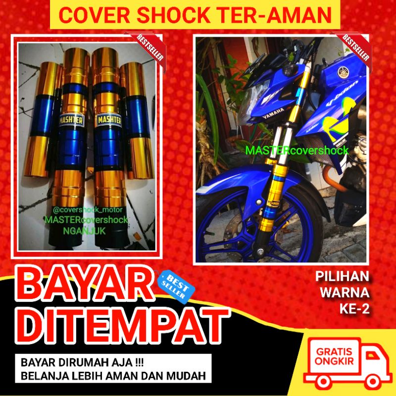 Master Cover Shock Sok Depan Vixion Cb150r Verza GL Satria Fu Scorpio Nva Pro Nvl Z Facelift Old New