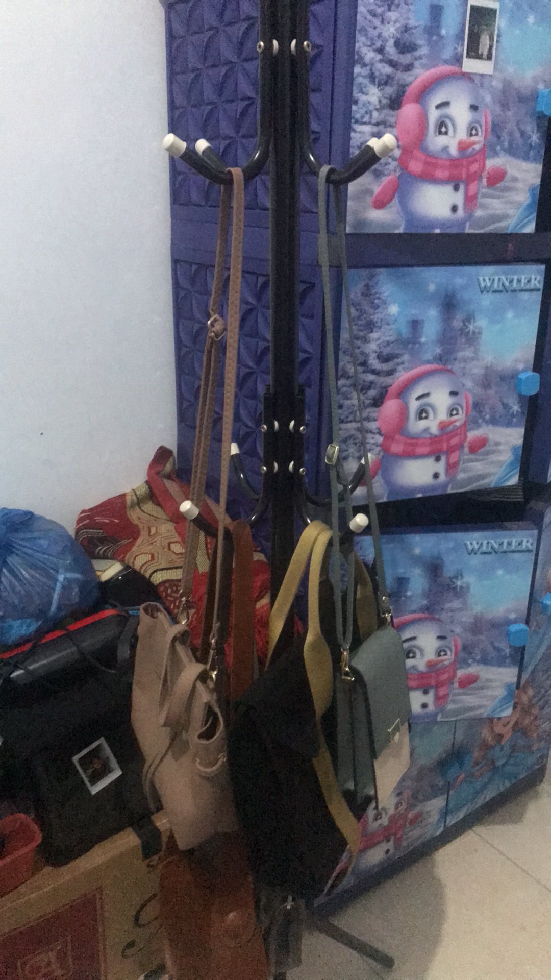 Stand Hanger Gantungan Baju Topi Tas Coat Jaket Multifungsi Gantungan Berdiri Hook Besi Serbaguna