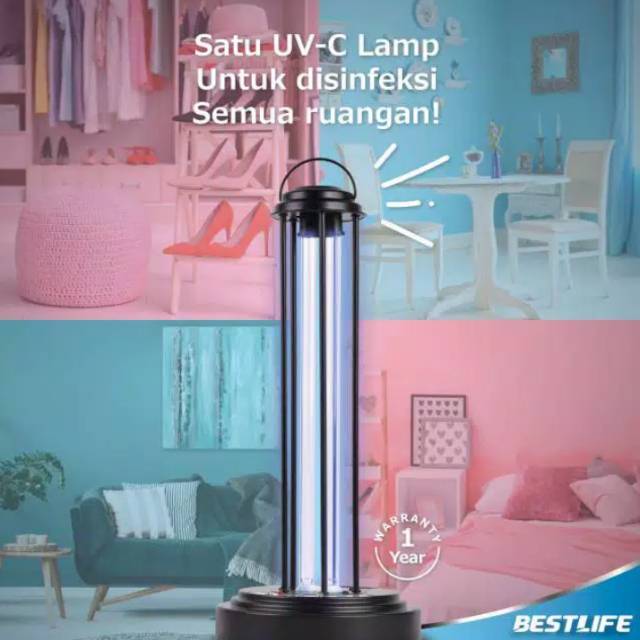 UV sterilizer lampu bestlife - lampu UV steril - disinfeksi ruangan - sterilization uv