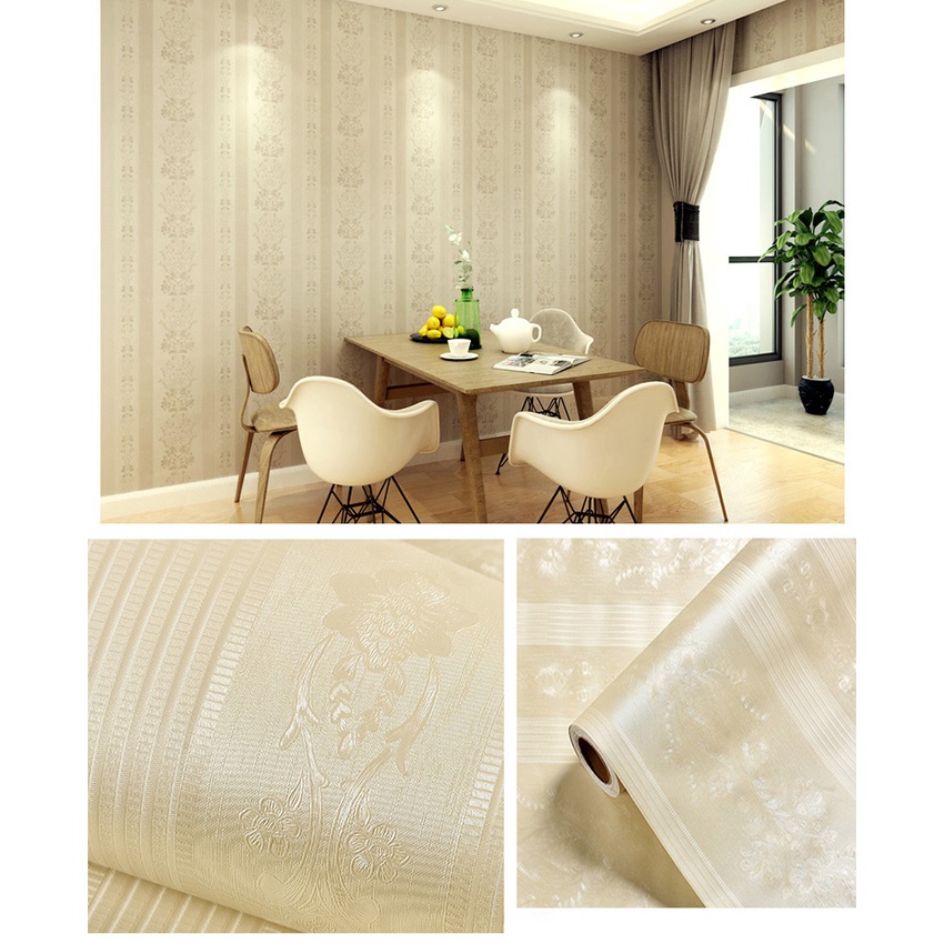 TERMURAH PROMO PAKET HEMAT 5 ROLL !! ( BUY 4 GET 1 FREE ) WALLPAPER STICKER DINDING/ WALLPAPER RUANG TAMU/ WALLSTICKER/ MOTIF ELEGANT BEST SELLER !!!!GH129/GH130