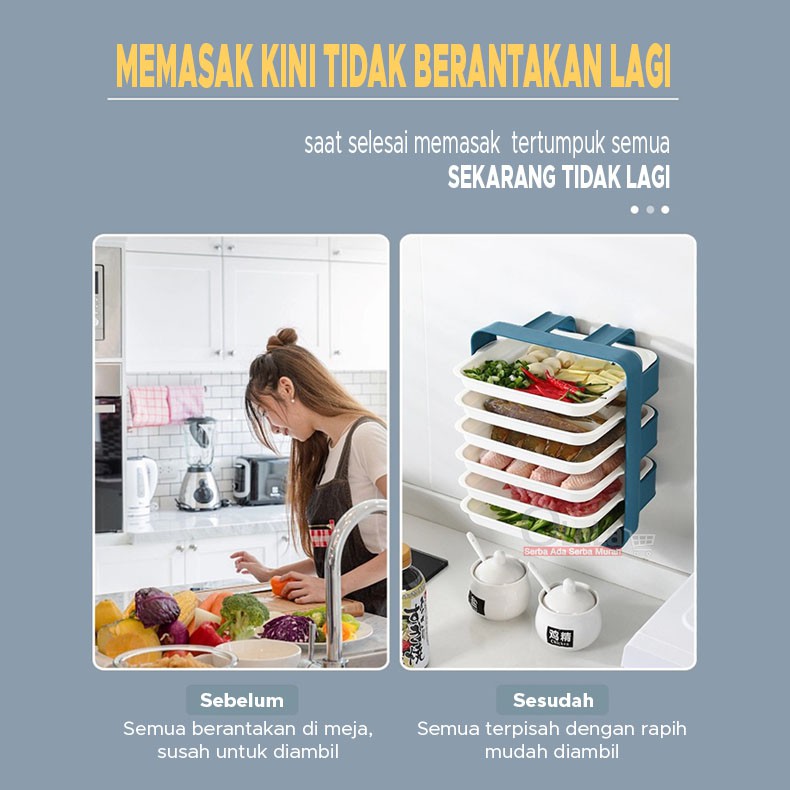 RAK SUSUN GANTUNG DAPUR SERBGUNA OLL-1155