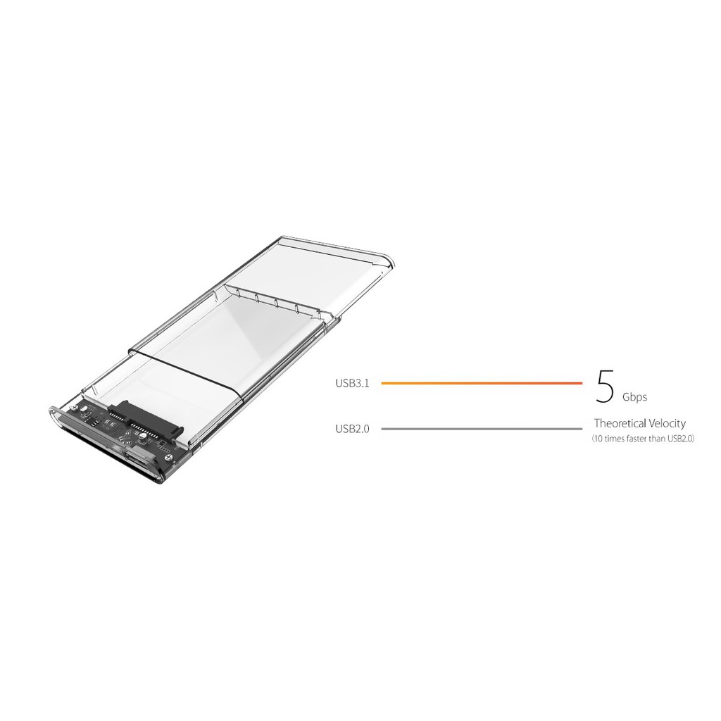 Orico 2139U3 Casing hdd Transparant 2.5 SATA USB 3.0 Hard drive enclosure