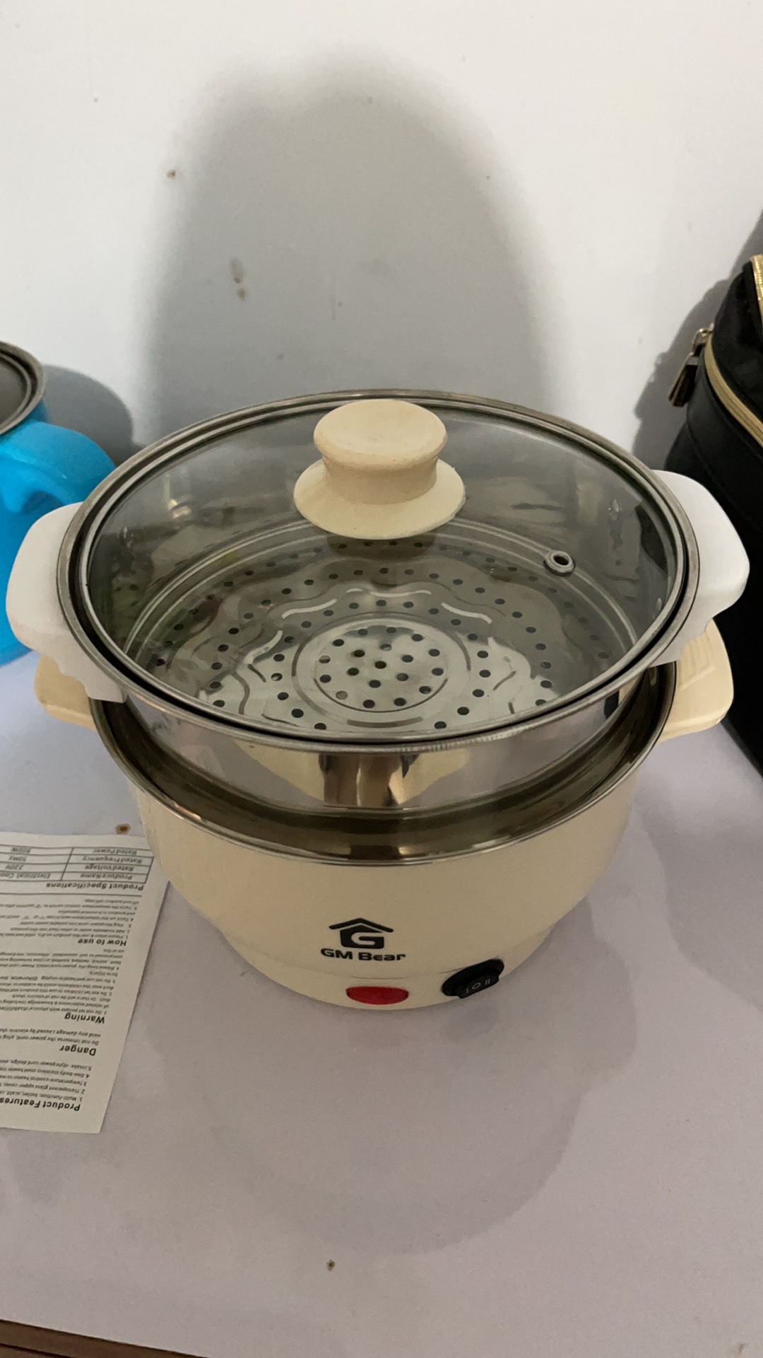 Gm Bear Panci Listrik Serbaguna 20cm 1225-multi Electric Pot 20cm