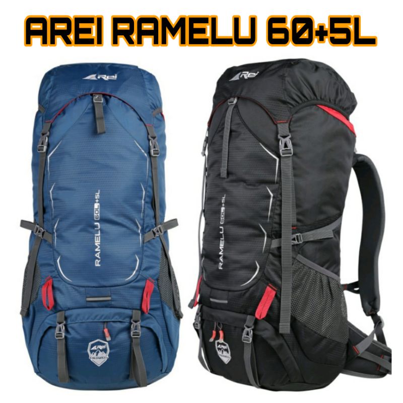 Paket Tas Gunung keril Carrier rei Ramelu 60 Liter Arei Outdoorgear - Tas Carrier rei ramelu 60 liter - tas Carrier arei ramelu 60l / REI 60 LITER