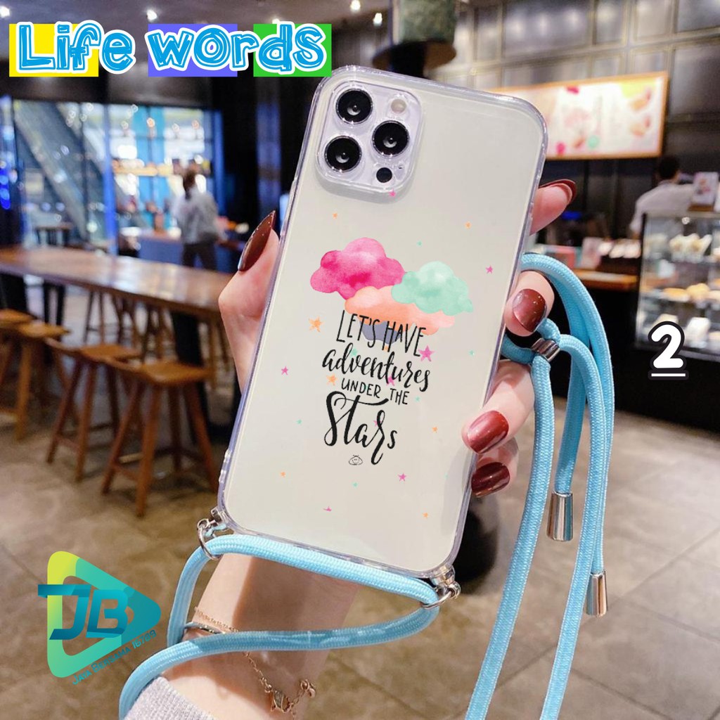 SOFTCASE SLINGCASE LANYARD BENING LIFE WORDS INFINIX NOTE 8 HOT 9 PLAY X680 X682 10 LITE JB4775