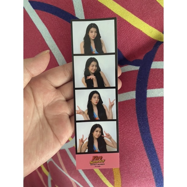 PHOTO STICKER SOODAM SECRET NUMBER FIRE SATURDAY