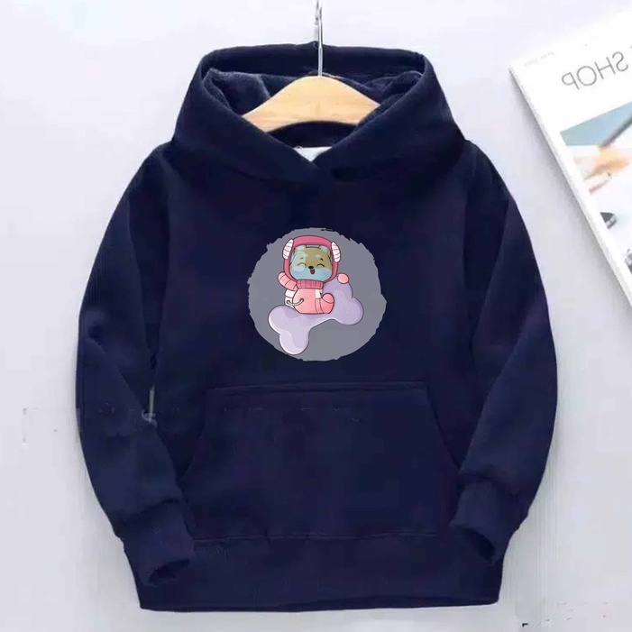 Hoodie Space Dog Sweater Pakaian  Anak M - XXL