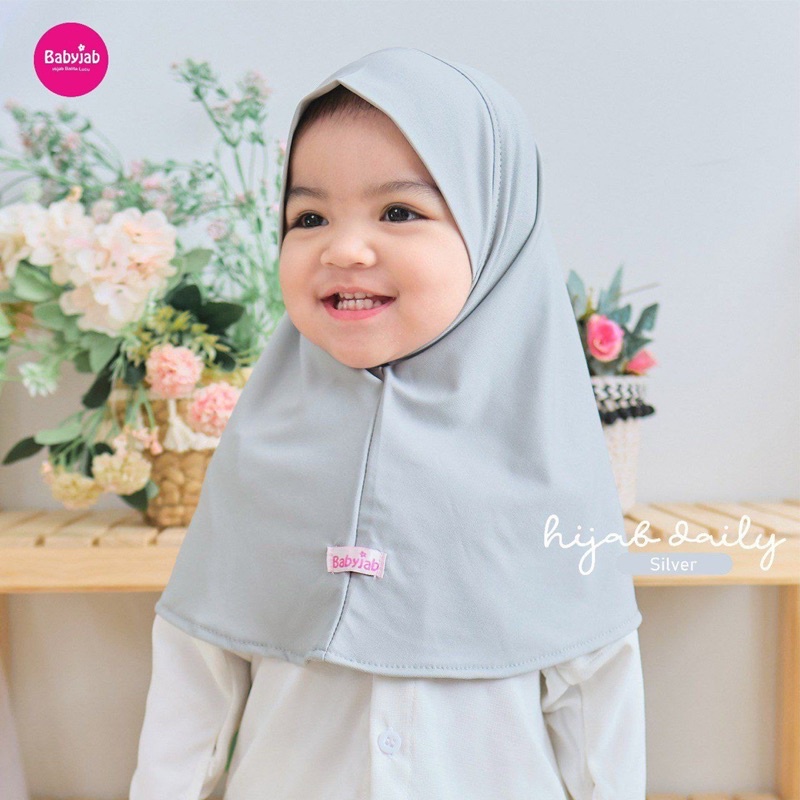 Babyjab Hijab Daily Anak Perempuan Lucu Polos - Baby Jab Jilbab Harian Murah Cantik Usia 0 1 2 3 4 5 6 7 Tahun