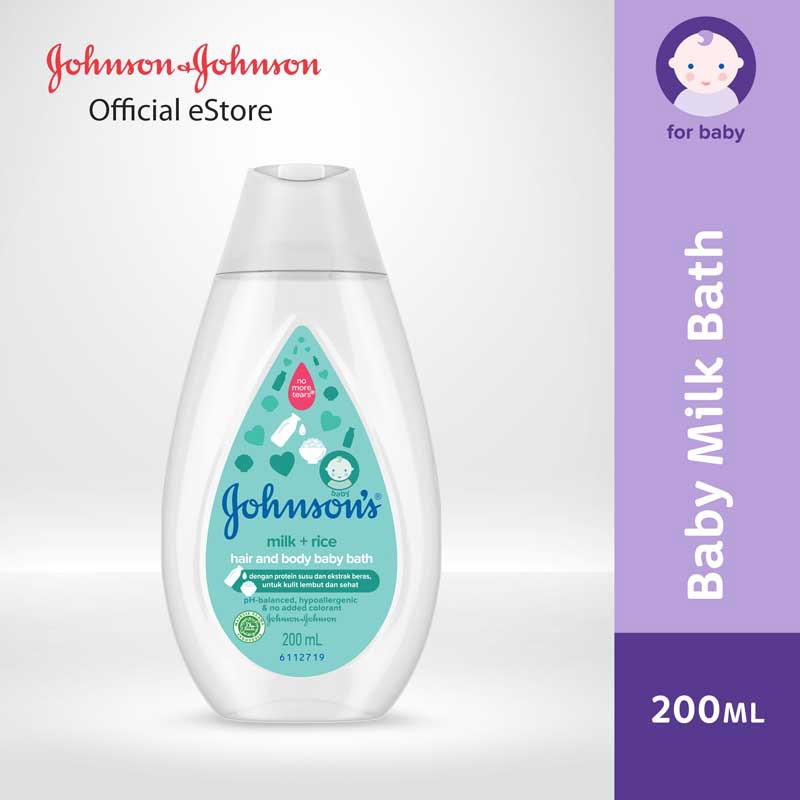 Johnson's Sabun Mandi Bayi Top to Toe Milk Rice Baby Bath 100ml ; 200ml