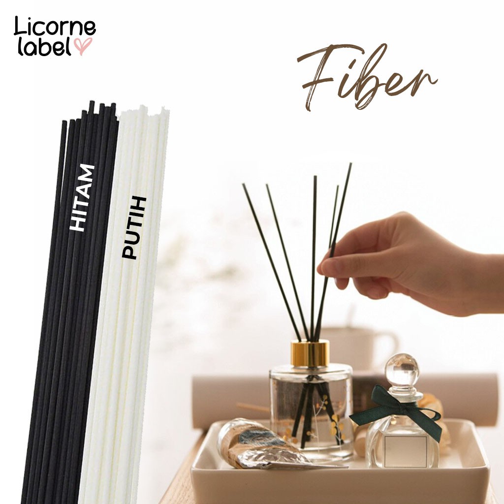 Elie Moise Premium Wavy Rattan Reed Diffuser Stick Eco Friendly & 100% Rotan Natural Alami-3