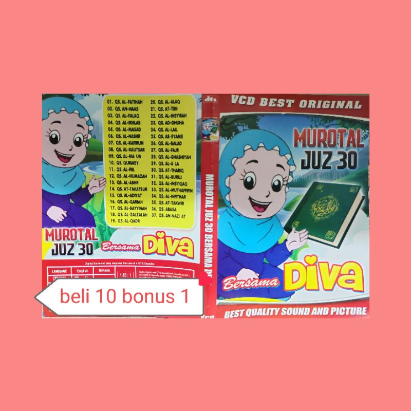 Kaset Edukasi Anak Murotal Juz 30 Bersama Diva