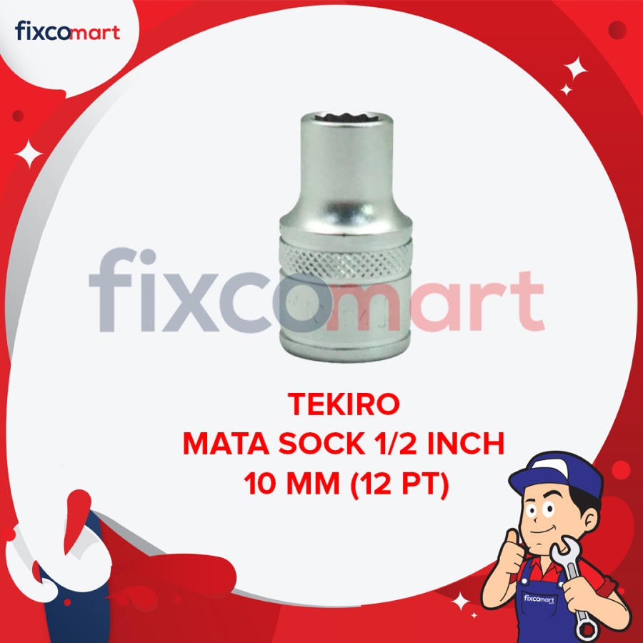 Tekiro Socket 1/2 inch 10 mm 12 PT