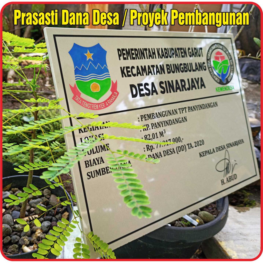 PRASASTI PEMBANGUNAN -  PRASASTI DANA DESA 40x30