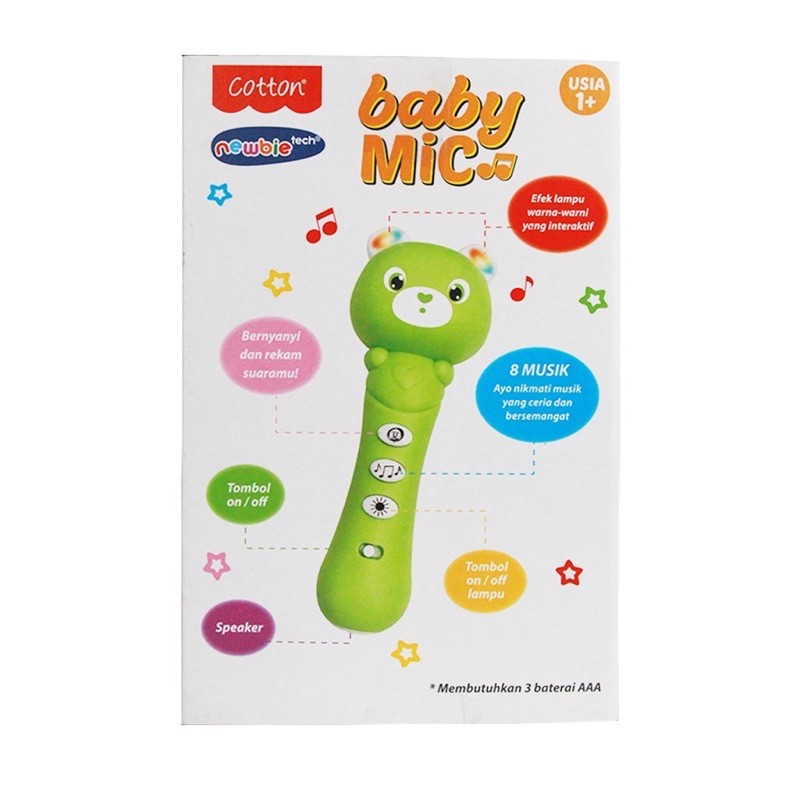 Mainan Cotton Microphone Baby/Mikrofon Bayi