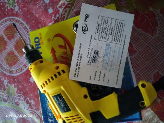 Hld10re Mesin Bor Bisa Kiri Kanan Reverseable 10mm H&l Hl 10 Dre H&l