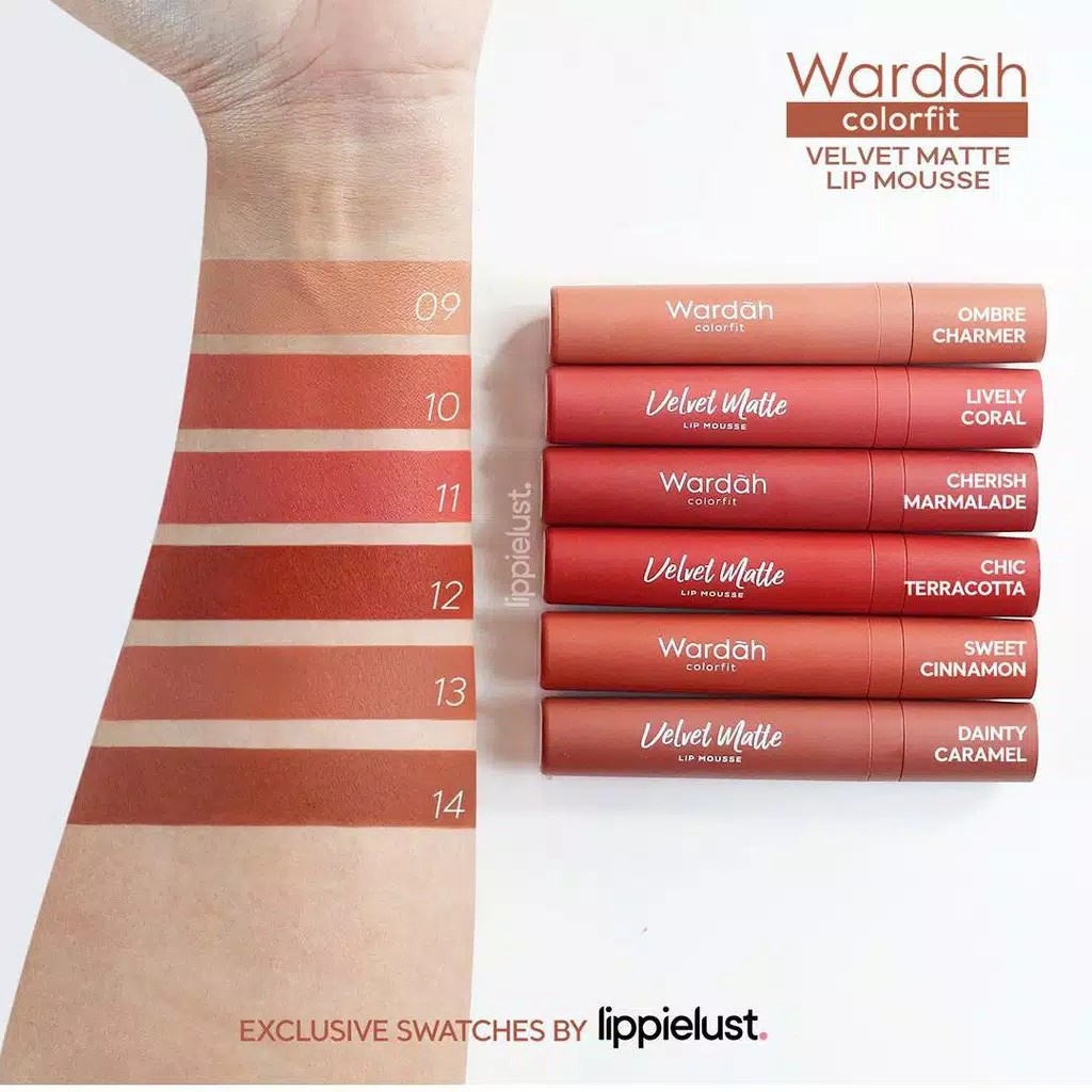 Wardah Colorfit Velvet Matte Lip Mousse - Lipstick Cair Halal Original BPOM