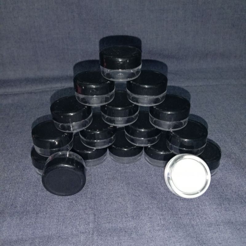 Pot Cream 5Gr Hitam Transparan