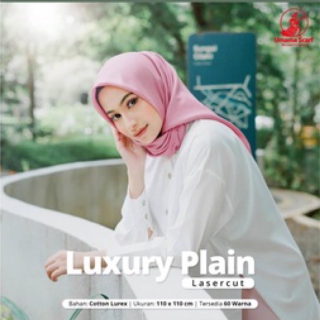 Jilbab Pesta Kondangan Wisuda  LUXURY PLAIN LC by UMAMA