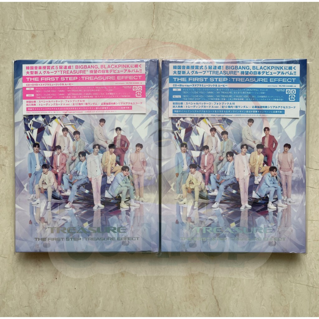 [DP ONLY] TREASURE JAPAN DEBUT ALBUM - THE FIRST STEP: TREASURE EFFECT (CD, DVD, BLURAY)