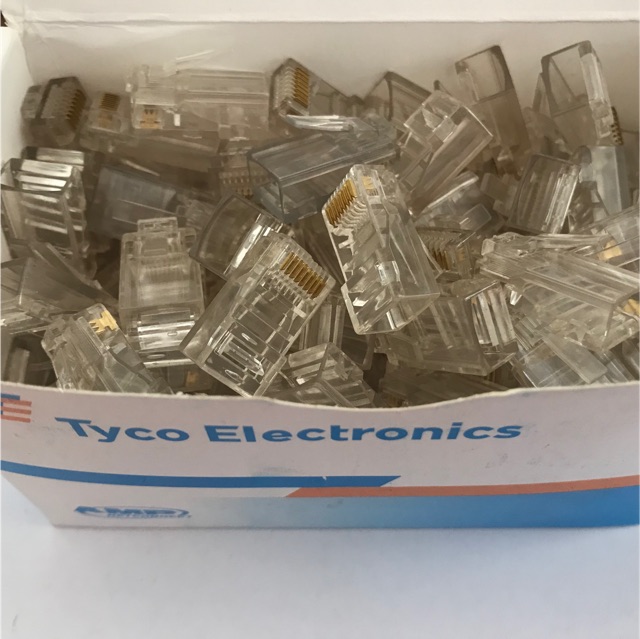 KONEKTOR RJ45 AMP CAT5e connector Lan RJ45 TYCO ISI 50 pc / Jack