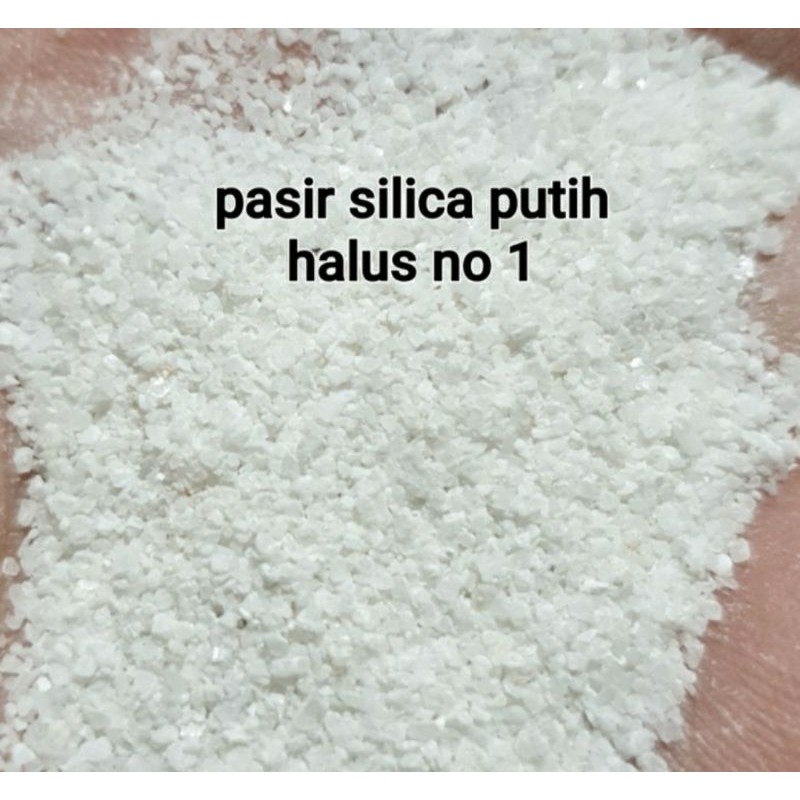 Jual pasir silica halus A1 media aquarium hiasan air terjun per 500 gr