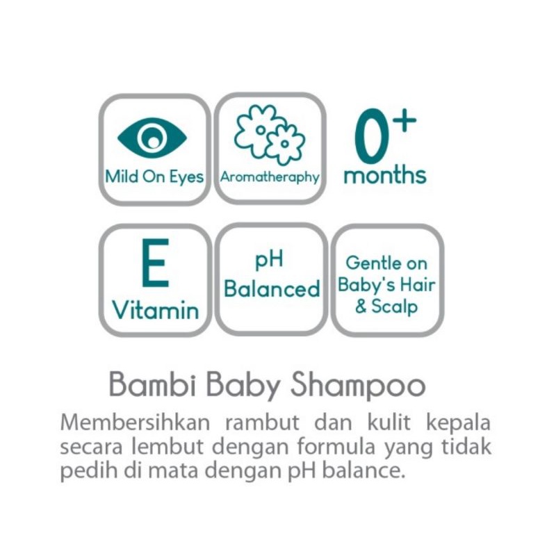 Bambi Baby Shampoo Ukuran 100 ml/Shampo Bayi &amp; Anak