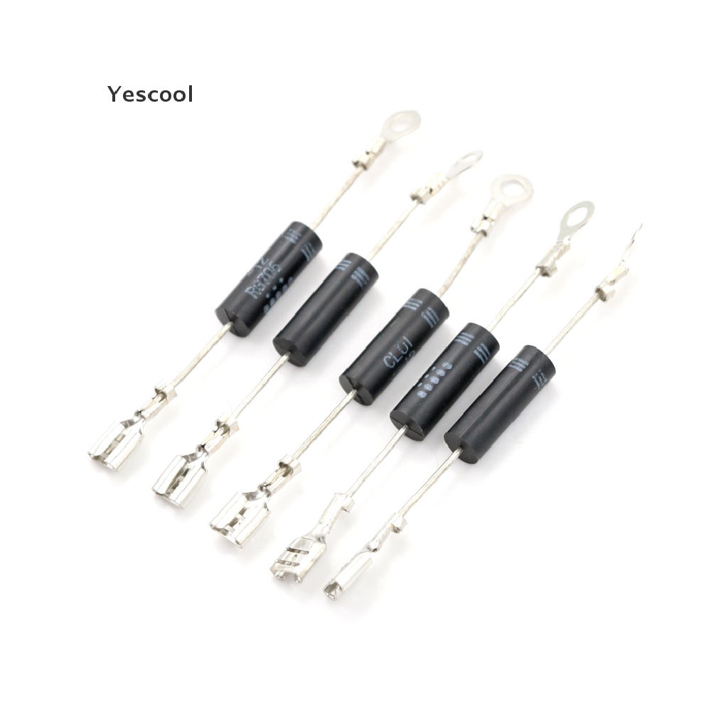 Yescool 5pcs Dioda Rectifier Tegangan Tinggi CL01-12 Untuk Microwave / Oven