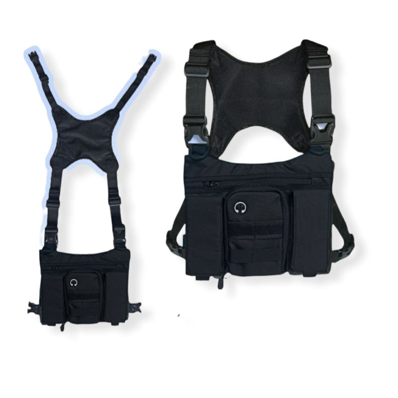 Afd Chest bag rig tas sepeda pelindung dada chest bag tactical tas selempang dada pria wanita