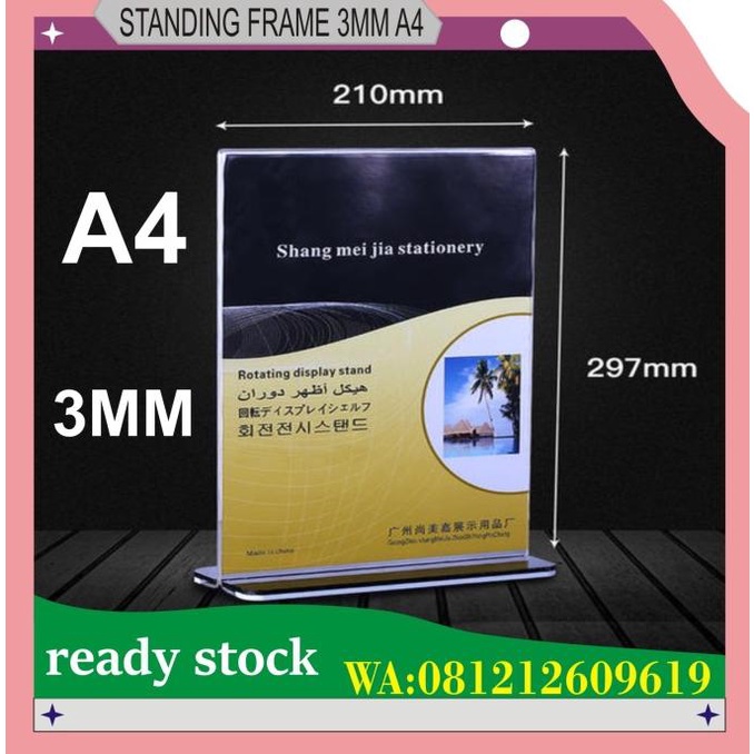 

Office & Stationery | Document Organizer | Acrylic Standing Brosur A4 3Mm 2 Sisi Murah | Best Seller