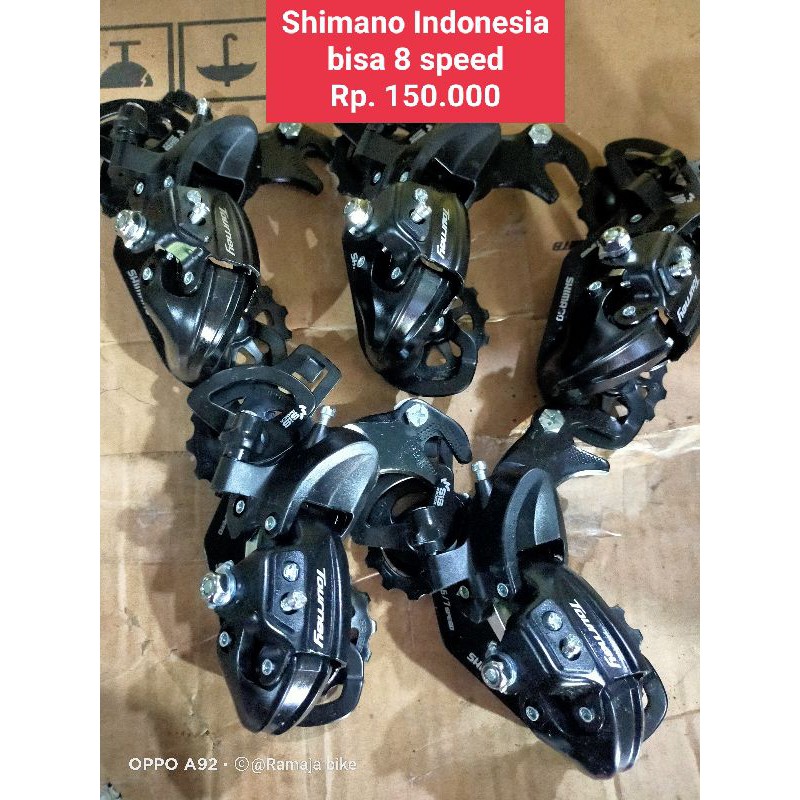 RD Shimano tourney Indonesia original 7,8 speed