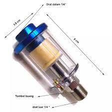 TERLARIS Filter Air Water Oil Separator Filter Spraygun 1/4 Inch Untuk Kompresor Angin