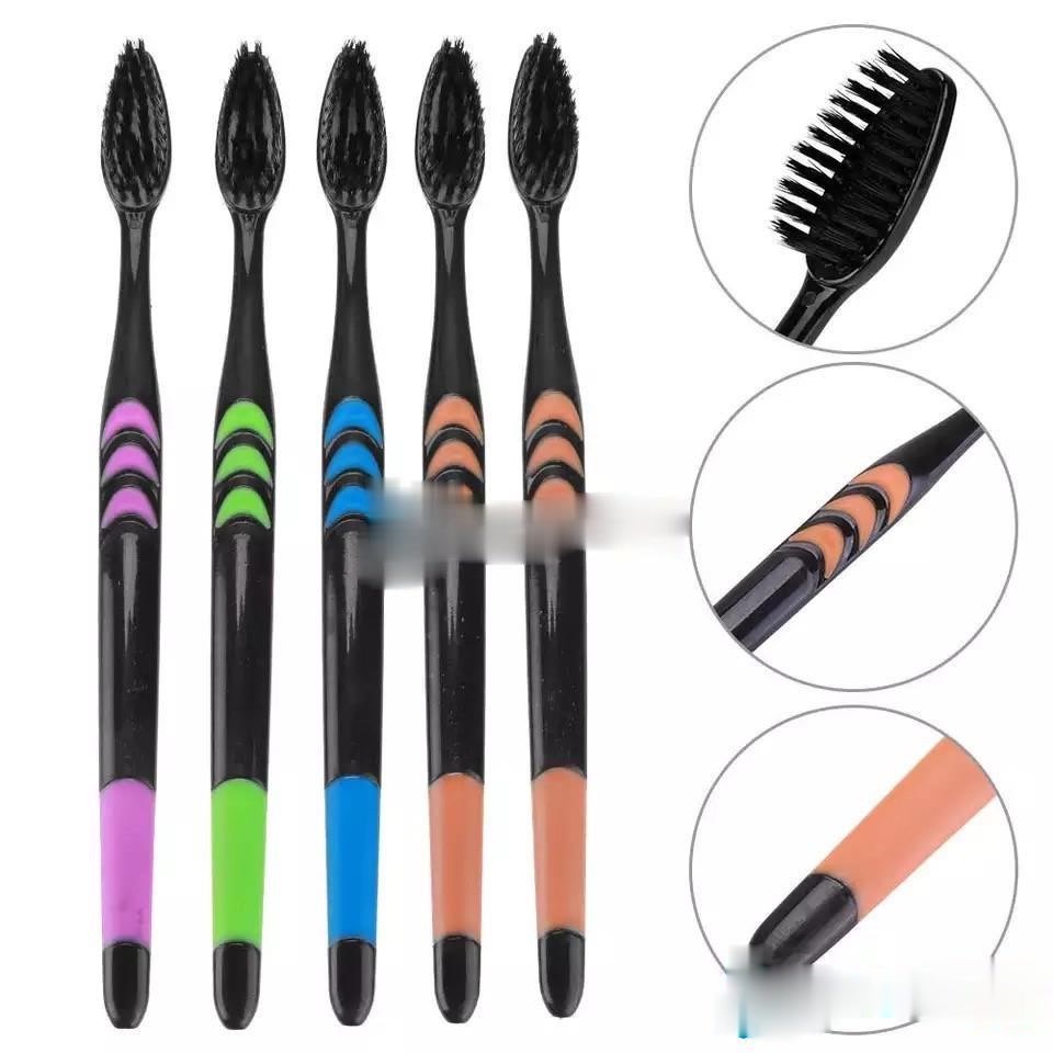 SIKAT GIGI ARANG BAMBU ISI 10PCS / BAMBOO CHARCOAL TOOTBRUSH / BRUSH GIGI