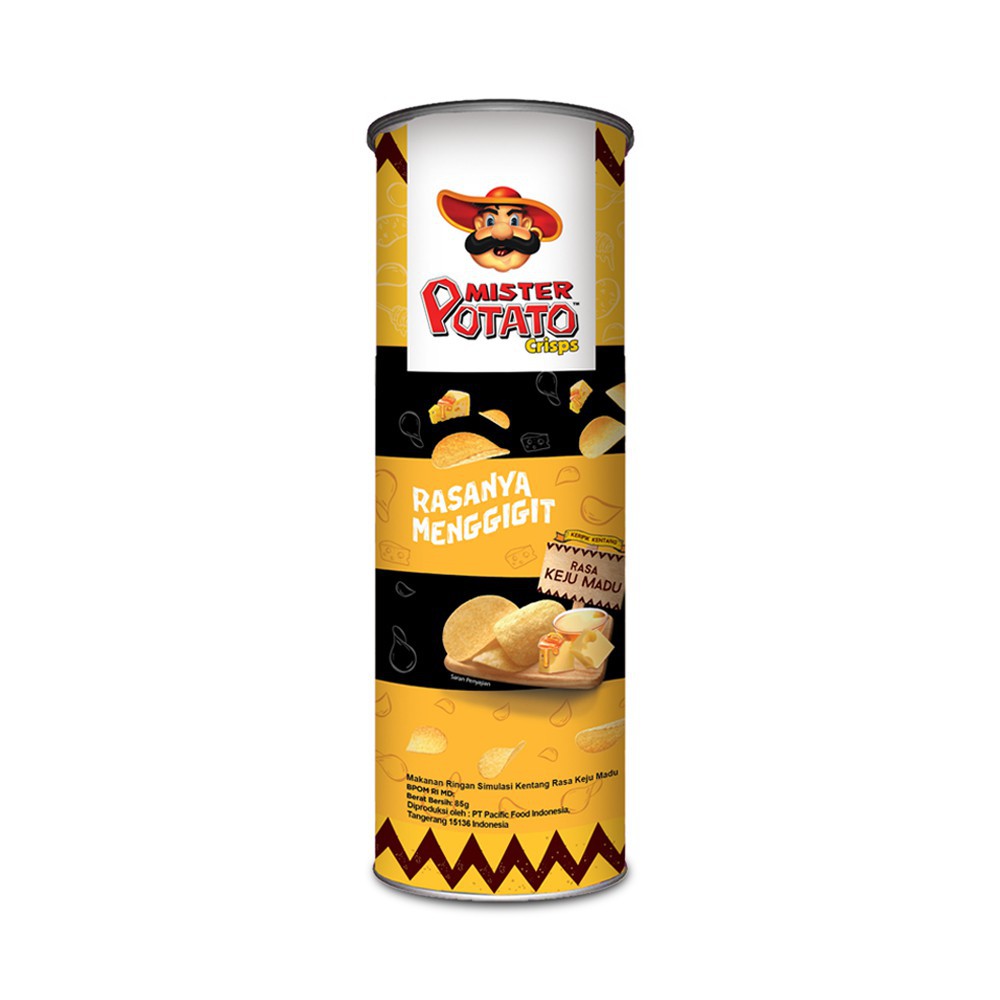 

Mister Potato Crisps Keju Madu 85gr BISA COD