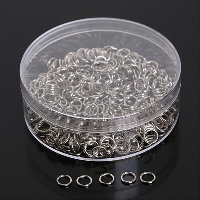 100-500pcs / Set Jump Ring / Manik-Manik / Cap / Pin / Claps / Kait Rantai Extension Untuk Perhiasan