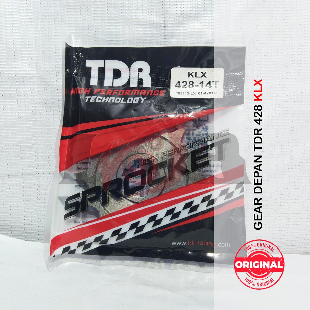 TDR Gear Depan Kawasaki KLX Trail Gir Front Racing Part 428 14T