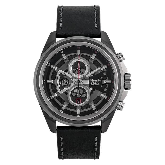 Alexandre Christie 6504 MC Pria Chronograph Original [Black/DarkGrey]