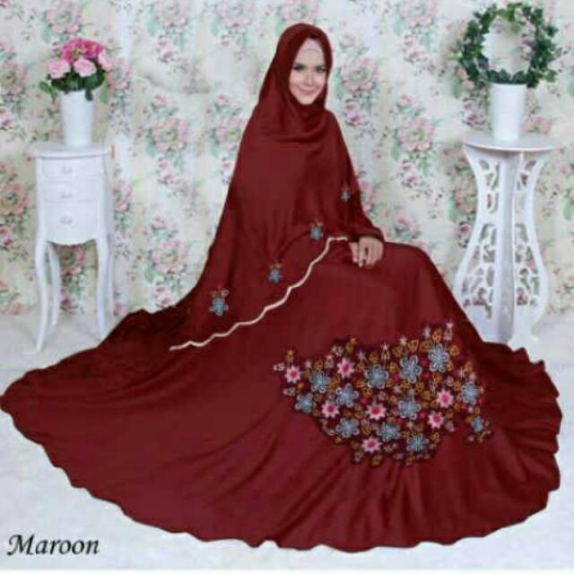 Baju butik DEWI SANDRA syari Hijab gamis set xl busana muslim wanita remaja mewah agrabutik