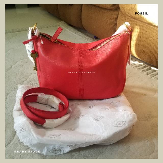 [SOLD] NEW FOSSIL Jolie Crossbody in Brick red